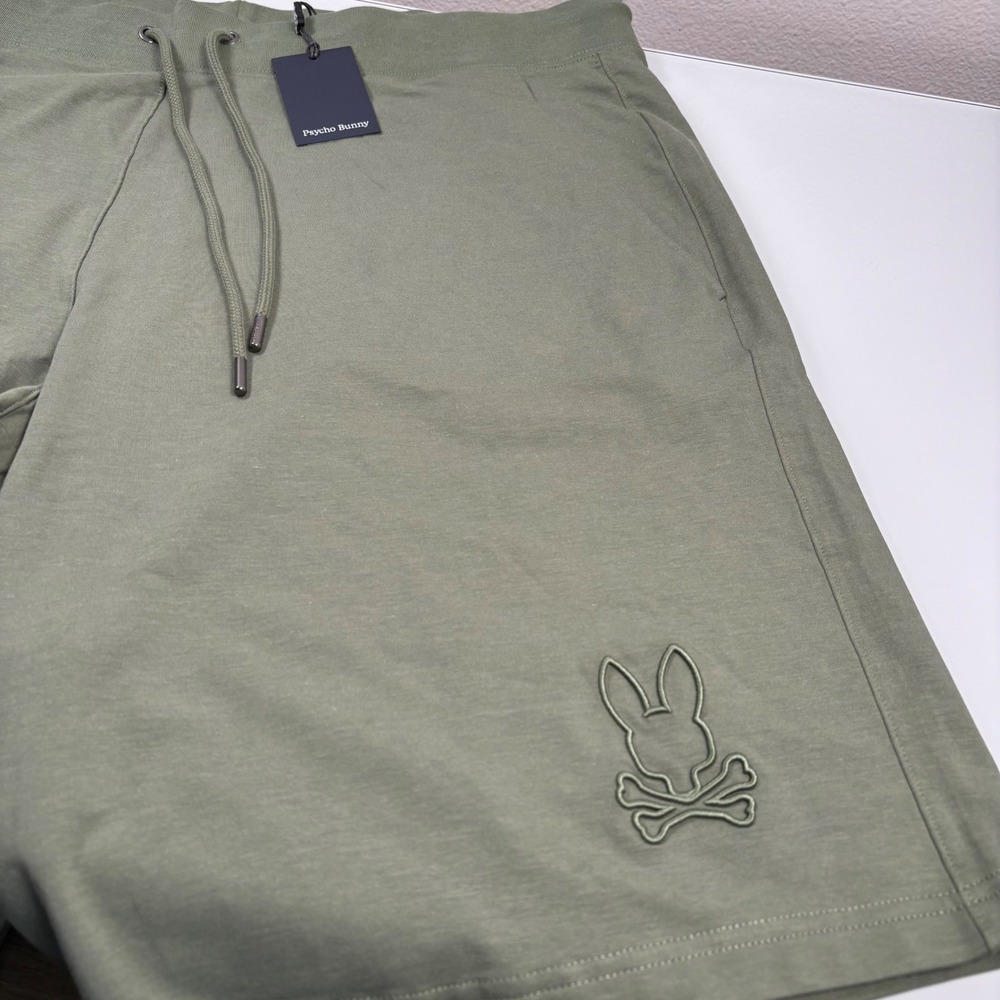 Psycho Bunny Mens 2XLT Sea Spray Levanzo Micro French Terry Sweatshorts NEW Logo